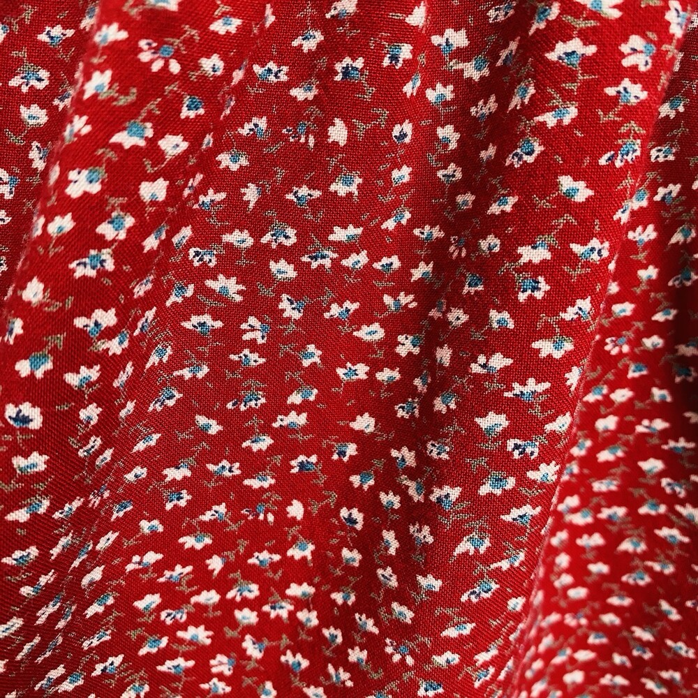 Brandy Melvile Kenzo Mini Skirt Floral Printed Tiered Pull-on High Rise One Size - Picture 5 of 11